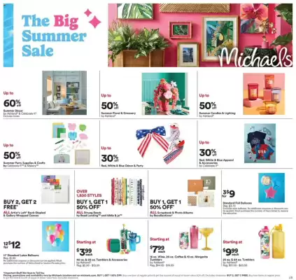 Michaels weekly ad