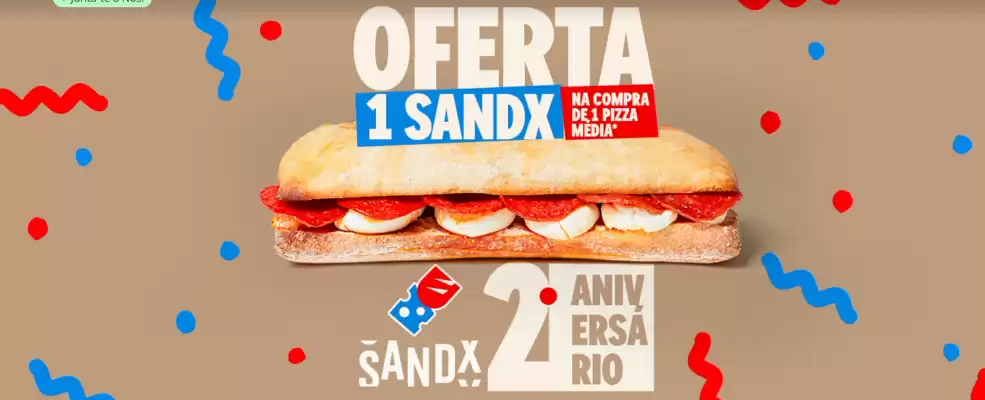 Domino's Pizza (válido até 17-05)