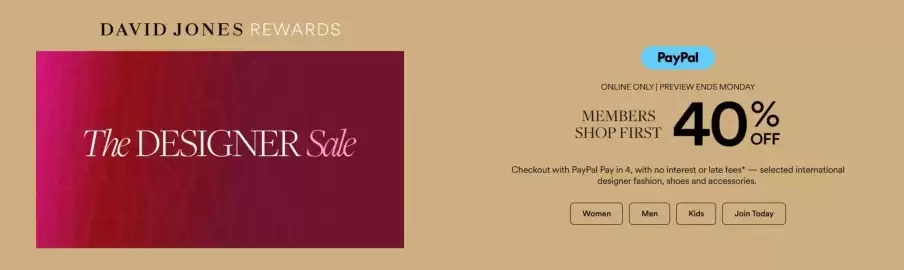 David Jones catalogue Page 1