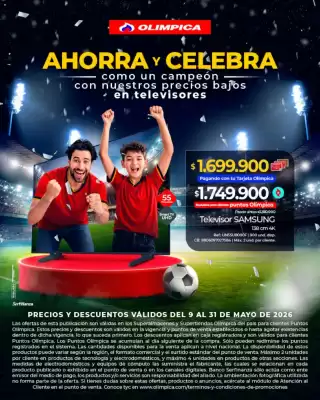Olímpica (válido hasta 31-05)