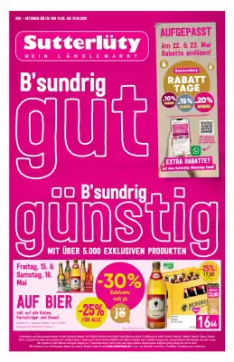 Sutterlüty Flugblatt (gültig bis 20-05)