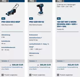 Bosch Professional Flugblatt Seite 1