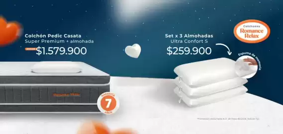 Catálogo Colchones Romance Relax Página 2