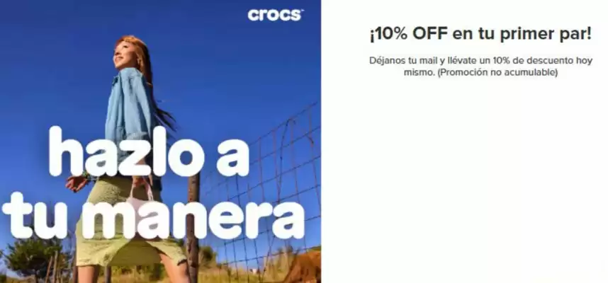 Crocs (válido hasta 31-05)