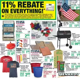 Menards weekly ad Page 1
