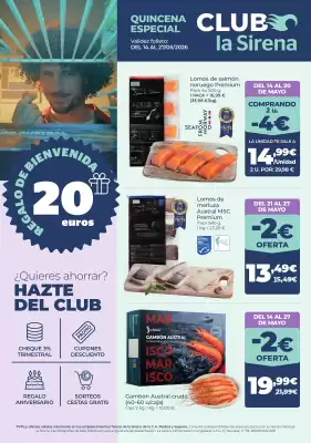 La Sirena (válido hasta el 21-05)