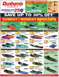 Dunham's Sports weekly ad week 20 Page 1