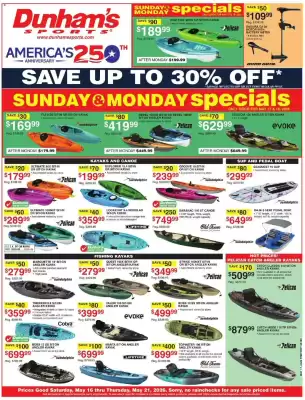 Dunham's Sports weekly ad
