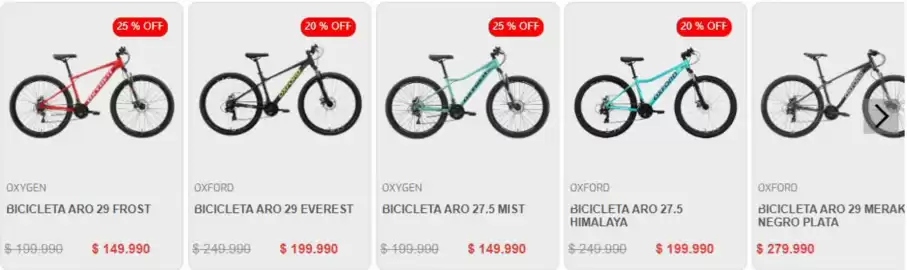 Catálogo Oxford Bikes Página 1
