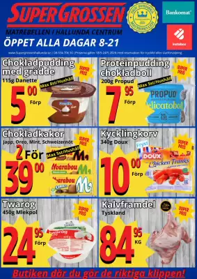Supergrossen reklamblad (giltig till och med 25-05)