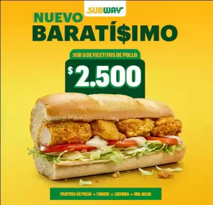 Subway (válido hasta 31-05)