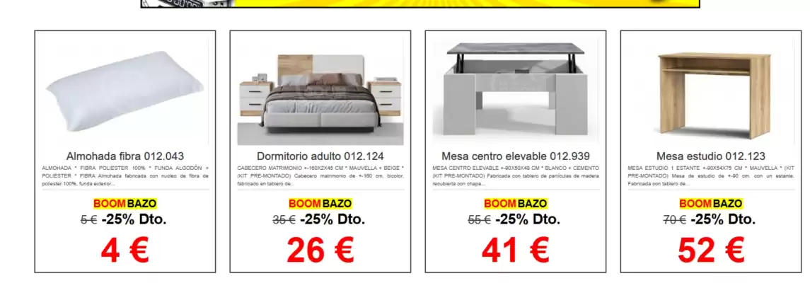 Muebles Boom (válido hasta el 25-05)