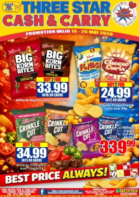 Three Star Cash and Carry (valid until 25-05)