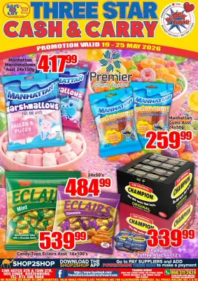 Three Star Cash and Carry (valid until 25-05)