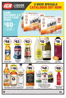 IGA Liquor (valid until 2-06)