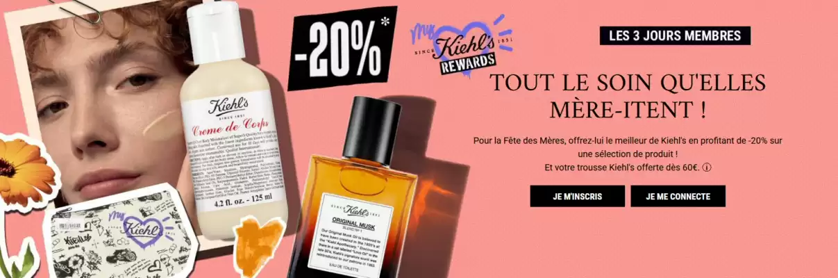 Kiehl's (valable jusqu'au 31-05)