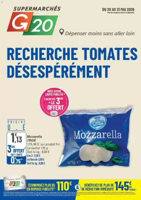 G20 (valable jusqu'au 31-05)