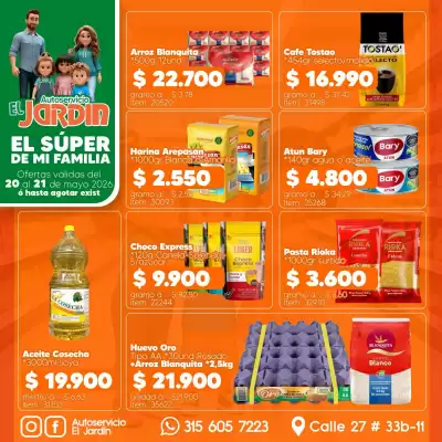 Autoservicio El Jardín (válido hasta 21-05)