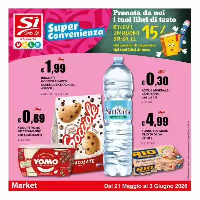 Volantino Sì con te Market (valido fino al 3-06)