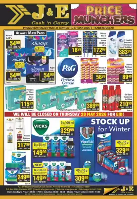 J&E Cash and Carry (valid until 27-05)