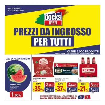 Docks Cash&Carry (valido fino al 3-06)