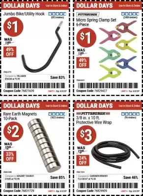 Harbor Freight Tools weekly ad (valid until 4-06)