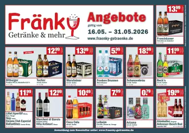 Fränky Getränke Prospekt Seite 1