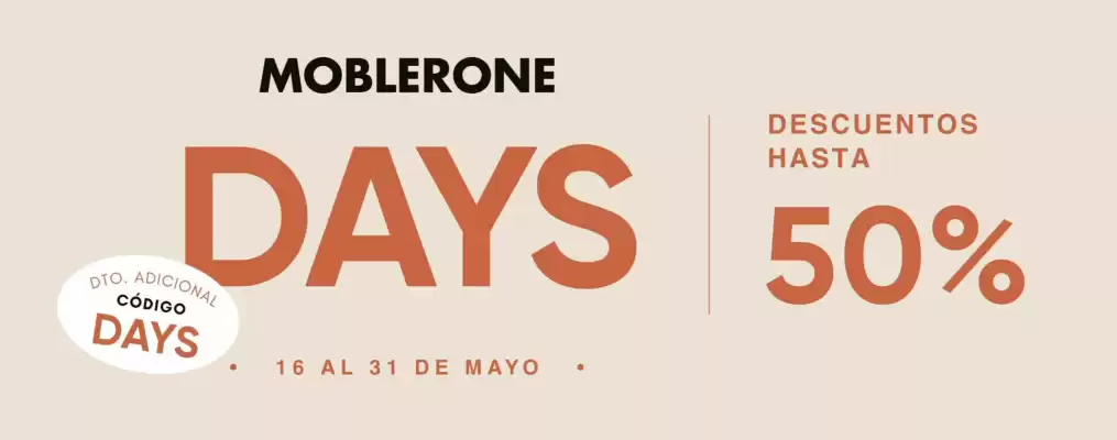 Moblerone (válido hasta el 31-05)