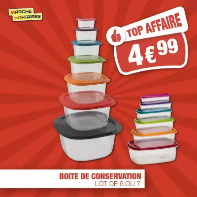 Marché aux Affaires (valable jusqu'au 31-05)