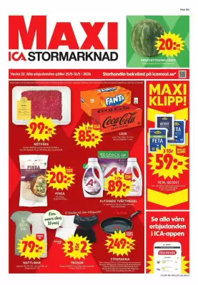 ICA Maxi reklamblad (giltig till och med 31-05)