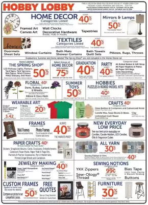 Hobby Lobby (valid until 30-05)