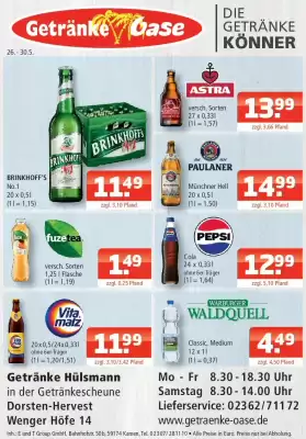 Getränke Oase (gültig bis 30-05)