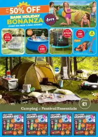 B&M Stores leaflet Page 1
