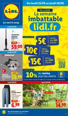 Lidl | Les Exclu Web de la semaine (valable jusqu'au 28-05)