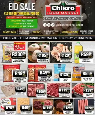 Chikro Food Market (valid until 7-06)