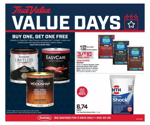 True Value (valid until 26-05)