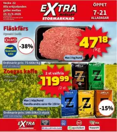Extra Mjällby Stormarknad reklamblad vecka 22 Sida 1