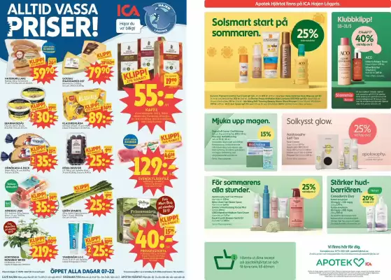 Ica Hajen Lagpris reklamblad (giltig till och med 7-06)