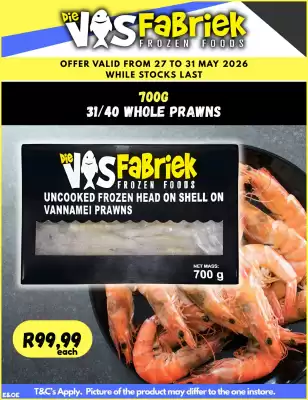 Die Visfabriek (valid until 31-05)