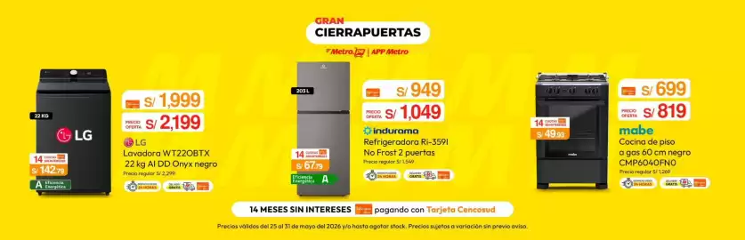 Catálogo Metro semana 22 Página 1