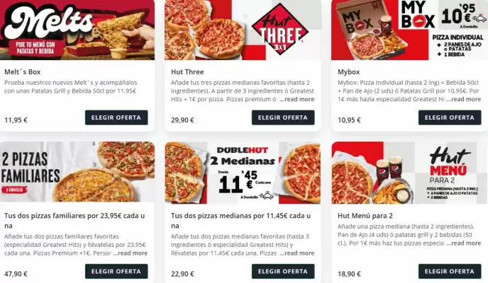 Pizza Hut (válido hasta el 3-06)