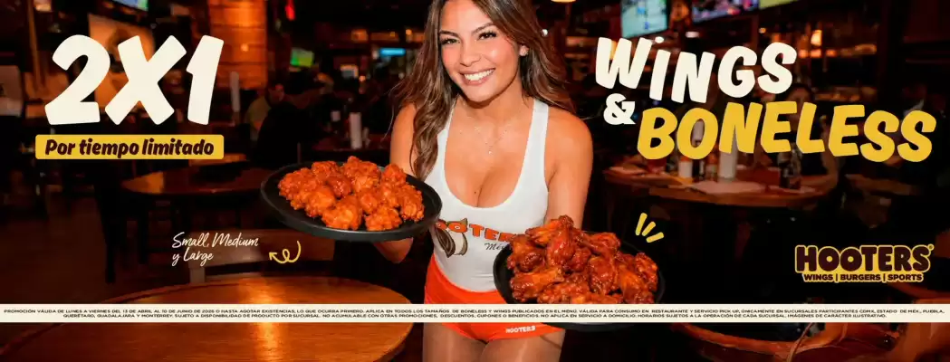 Hooters (válido hasta 10-06)