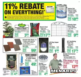 Menards weekly ad Page 1