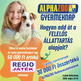 Alpha Zoo akciós újság hét 22 Oldal 1