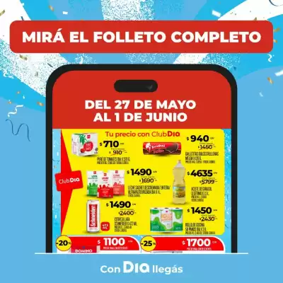 Folleto Supermercados DIA (válido hasta 1-06)