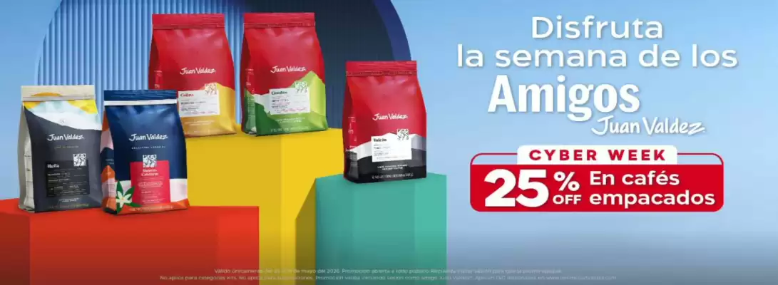 Juan Valdez Café (válido hasta 31-05)