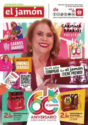 Folleto Supermercados El Jamón (válido hasta el 24-06)
