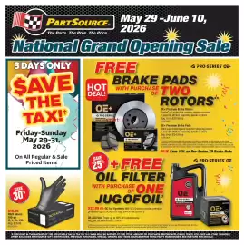PartSource flyer Page 1