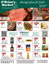 O'briens Market weekly ad week 22 Page 1