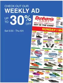 Dunham's Sports weekly ad week 22 Page 1